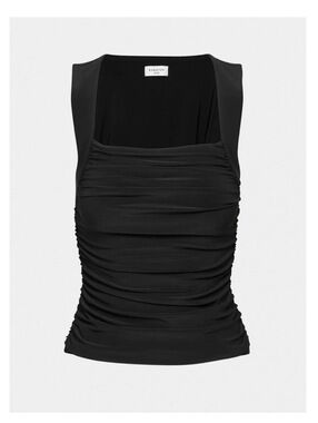 Aritzia Babaton Black Ruched Tank